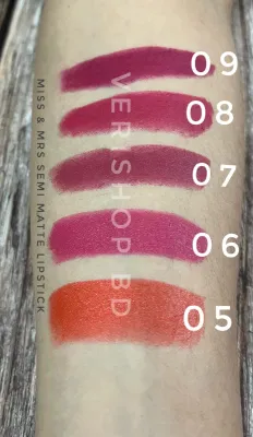 Miss & Mrs Long Lasting Semi Matte Lipstick- SHADE-05